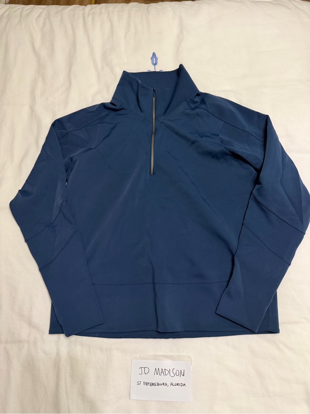 Lululemon Blue Quarter-Zip Pullover